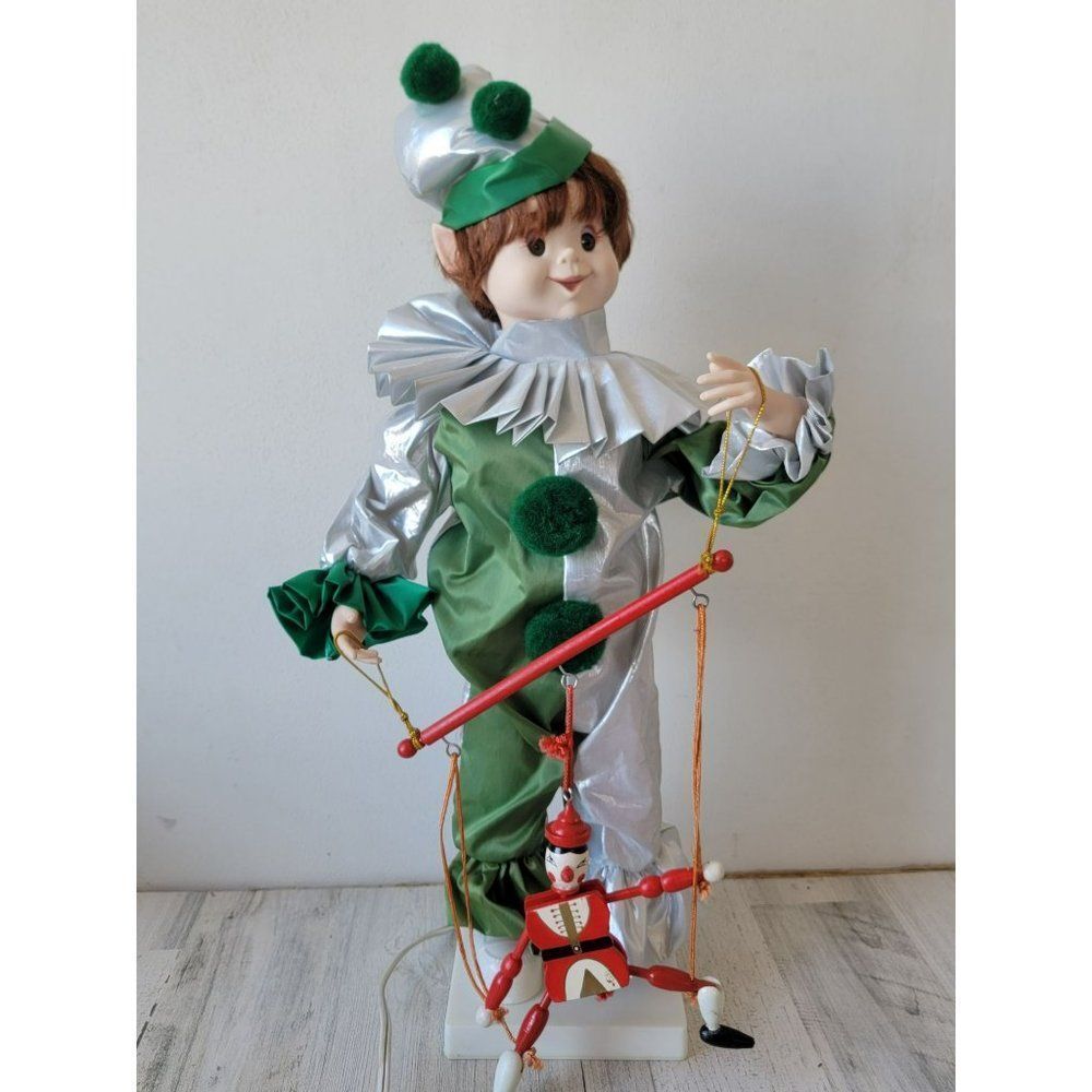 Telco marionette clown elf puppet animated motionette Xmas‎